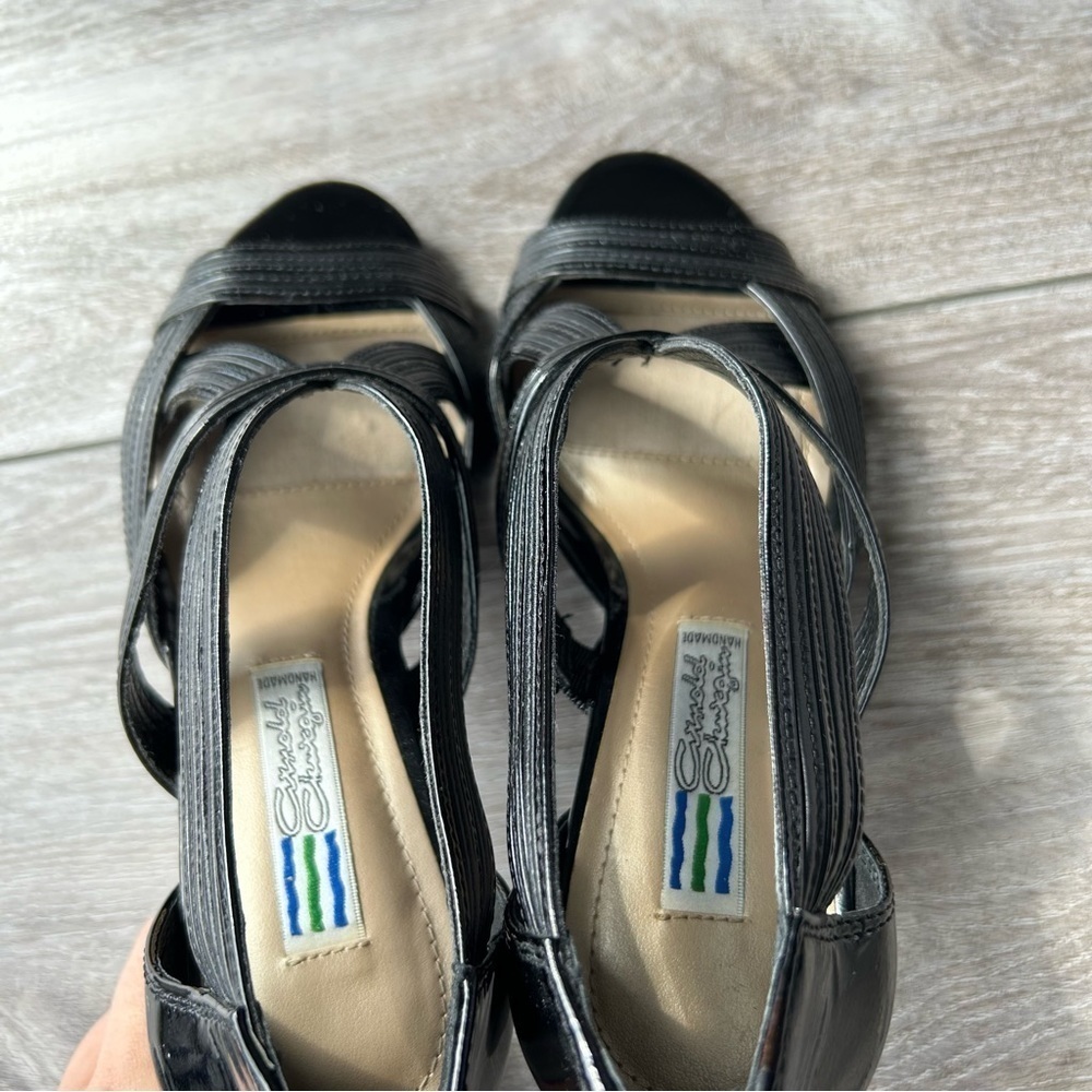 Arnold Churgin  Handmade Patent Leather Gladiator Sandal - Picture 10 of 14